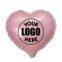 Solid Color Eco-Friendly Pink Aluminum Foil Balloon Custom Printing Film Fresh Design Love Globos Foil for Party Decoration