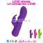 Top selling high quality pocket size soft felling two powerful motors rabbit vibrator vagina sex toys