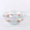 Transparent heat resistant plastic round bowl wirh lid for microwave oven