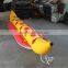 5 person PVC yellow leisure inflatable banana boat