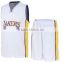 2016 hot selling latest basketball jersey logo design custom sportwear reversible basketball uniform set