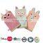 terry cloth wash mitt/ animal shaped terry cloth baby wash mitt/ bath mitt