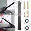 High Quality 4.72inch Universal Short Aluminum Auto Car Radio AM FM Carbon Fiber Antenna Replacement Screw Color Black