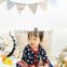Japanese wholesae products high quality cute star pattern long sleeve rompers baby clothes for boy infant toddler wear