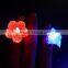 Star flower shape kids any age flashing finger ring, funny rings