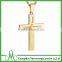 New Arrival Gold Women's Men's Stainless Steel Cross Pendant Necklace Charm Golden Chain