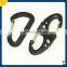 2016 Hot sale s biner carabiner for keychains,double spring hook, plastic carabiner clips