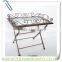 KZ140045 Wrought Iron Metal fold outdoor garden table