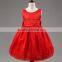 bowknot birthday dress tutu lace flower puffy dress for girls from 2-8 years