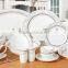75pcs decal bone china dinner set