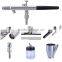 3 Airbrush Compressor Kit Dual Action Spray Air Brush Set Tattoo Nail Art                        
                                                Quality Choice