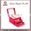 Jinhua Supplier Large Rectangular Wooden PU Leather Jewellery Box with Drawers