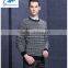 2016 men sweater grey plaid shirt collar pullovers