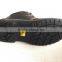 Middle cut safety shoe with steel toe and steel plate, HW-2034