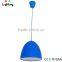 Silicone Pendent Light, Suspension Lamp Light Fixture With Colored Fabric Wire