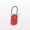 American Popular style security suitcase cable lock /tsa padlock/tsa lock