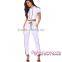 White Double Stripe Hoodie Jogger Crop Top yoga pants sets