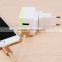 Wholesale Europe America Plug Portable Dual USB Wall Charger Mobile for iPhone1