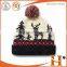 Factory price! fashion colorful pom beanie with earflaps