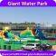 2016 Giant inflatable water park with long water slide, Giant Inflatable Slide With Pool For Sale
