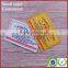 Custom High density centerfold woven garment label
