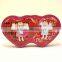 heart shape tin box by Tin products factory