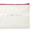 cute canvas makeup pouch for essentials with printed "Love"