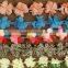 2015 new design 6petals chiffon flying flower trims ribbon