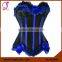 401604 Ladies Satin Overbust Lace Ruffled Full Body Corset