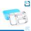 3 Dividers Stainless Steel Metal Material Wholesale Bento Lunch Box for Kids