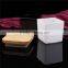 2016 Unique High Quality Square Glass Candle Holders With Bamboo Lid