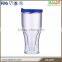 Plastic beer mug with freezer gel in double wall