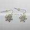 Christmas Beautiful Woman Jewelry Snow Flower Drop Earrings