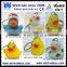 Custom design rubber duck keychain