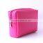 Square leather cosmetic bag debossed LOGO gold color makeup bag