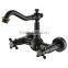 bbed Bronze Finish Double Handles Kitchen Faucets