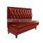 Commercial furniture restaurant leather booth YK70121