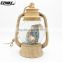 Christmas figurine polyresin giant snow globe with wooden base led light