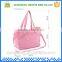 Microfiber high-capacity pink mommy diaper bag