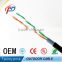100m solid bulk utp FTP cat 5e cat6 cable cca conductor material with pull boxes