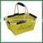 Folding cloth carry collapsible market tote shopping basket