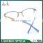 G3625 Blue Tortoise Elegant Lady Half Rim Eyeglass Frame Factory