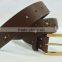 3.8 cm width western burned perforated with rivet stud PU leather belt