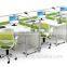 Commercial furniture Staff Table Modular Four Seat office cubicle workstation