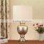 chrome brushed nickel base high quality Purple Glass Table Lamp