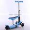 Hot sale adult scooter with CE EN71 3 wheel folding manual pedal push 120/80mm kids kick scooter