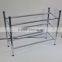 Hottest 18pairs 3 layer DIY cheap iron pipe stacking shoe rack