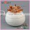 Stripe Designed Custom Ring Box With Gold Plating