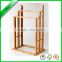 Bamboo wooden bathroom towel rack vertical towel rack