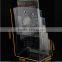Factory price 3 ties acrylic brochure holder slatwall leaflet holder